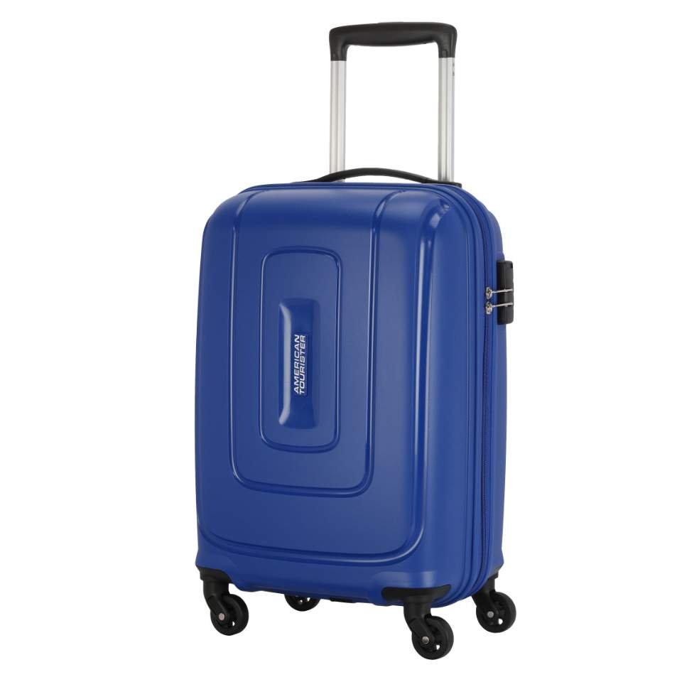 American Tourister Skyline Spinner 55cm Blue Hard Luggage Bag FP8 (0 ...
