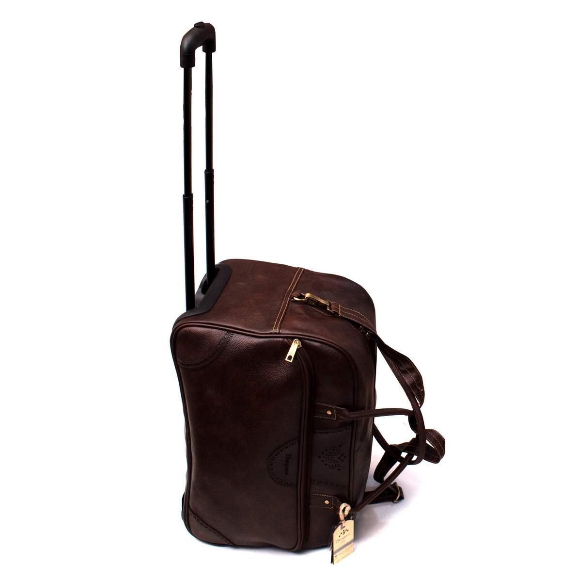 Campomaggi Overnight Shoulder Travel Dark Brown Italian Leather Bag |  HASHTAGWATCHCO
