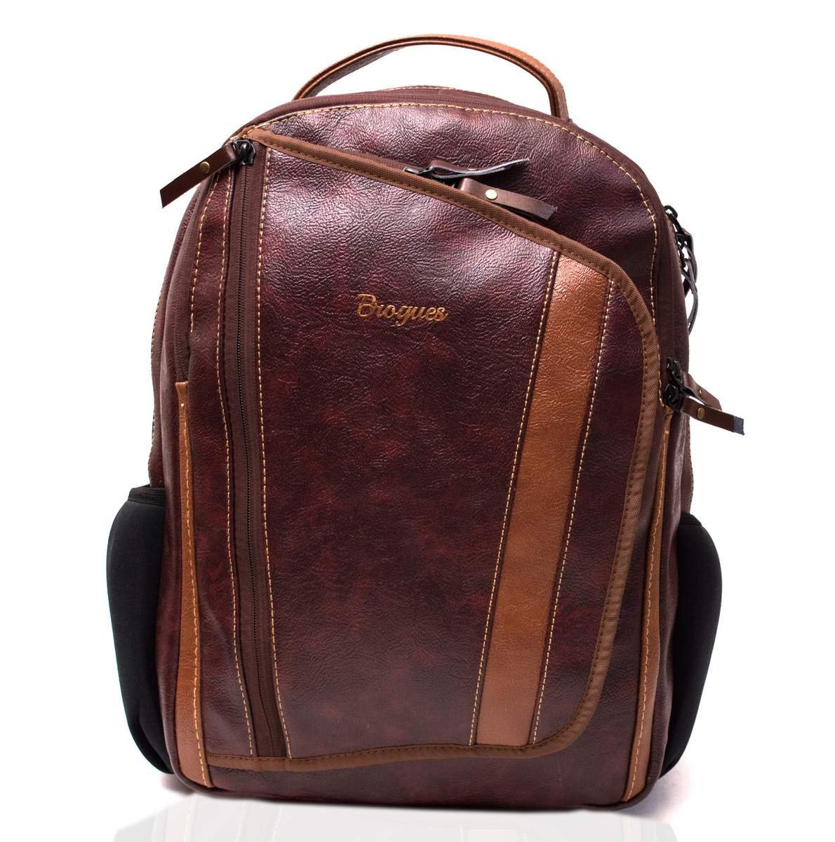 Aircase Vegan Leather Laptop Bag Backpack for Men & Women, 22 l, Glossy  Black, Fits upto