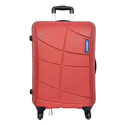 Buy CARRIALL Notch Polycarbonate (65Cm) Silver Smart Trolley Bag with  Inbuilt Weighing Scale online