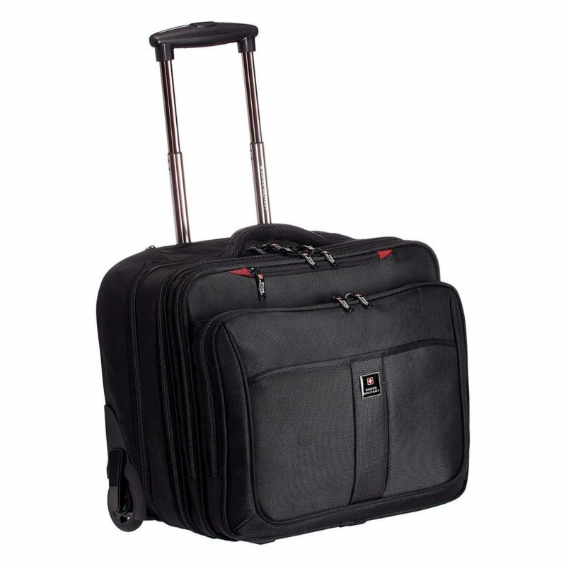 swiss military laptop briefcase trolley bag gi465